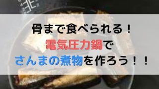 電気圧力鍋でさんまの煮物を作る記事のアイキャッチ画像