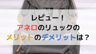 アネロのリュックのメリットとデメリットのレビュー