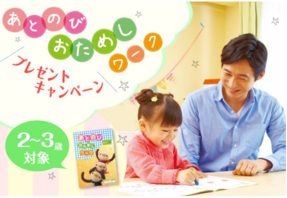 Z会の2~3歳のお試しワークの写真