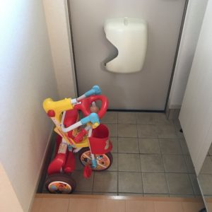 三輪車の収納場所